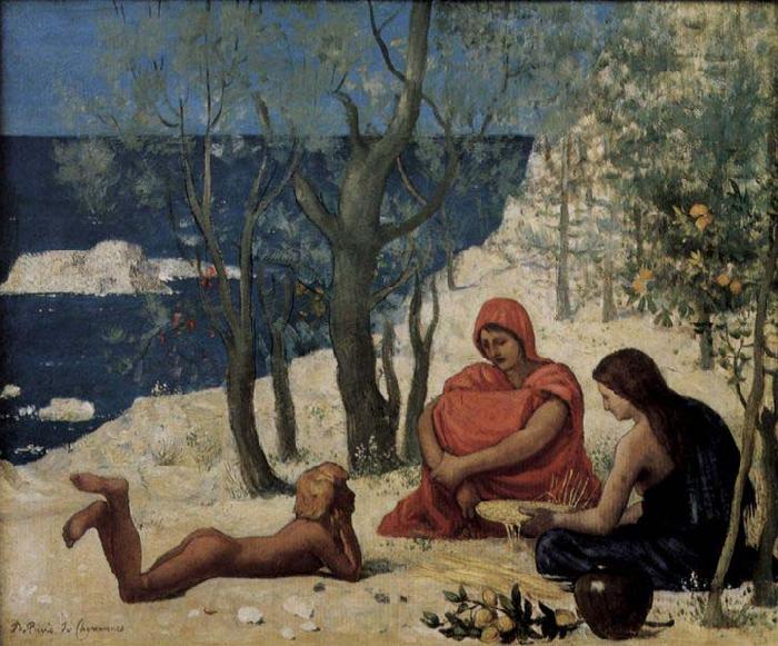 Pierre Puvis de Chavannes The White Rocks France oil painting art